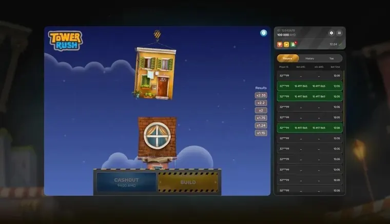 Tower Rush multiplier growth