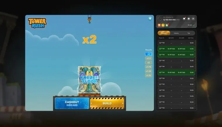 Tower Rush round result